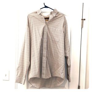 Roundtree & Yorke striped long sleeve dress shirt